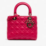 Dior Medium Lambskin Cannage Lady Dior