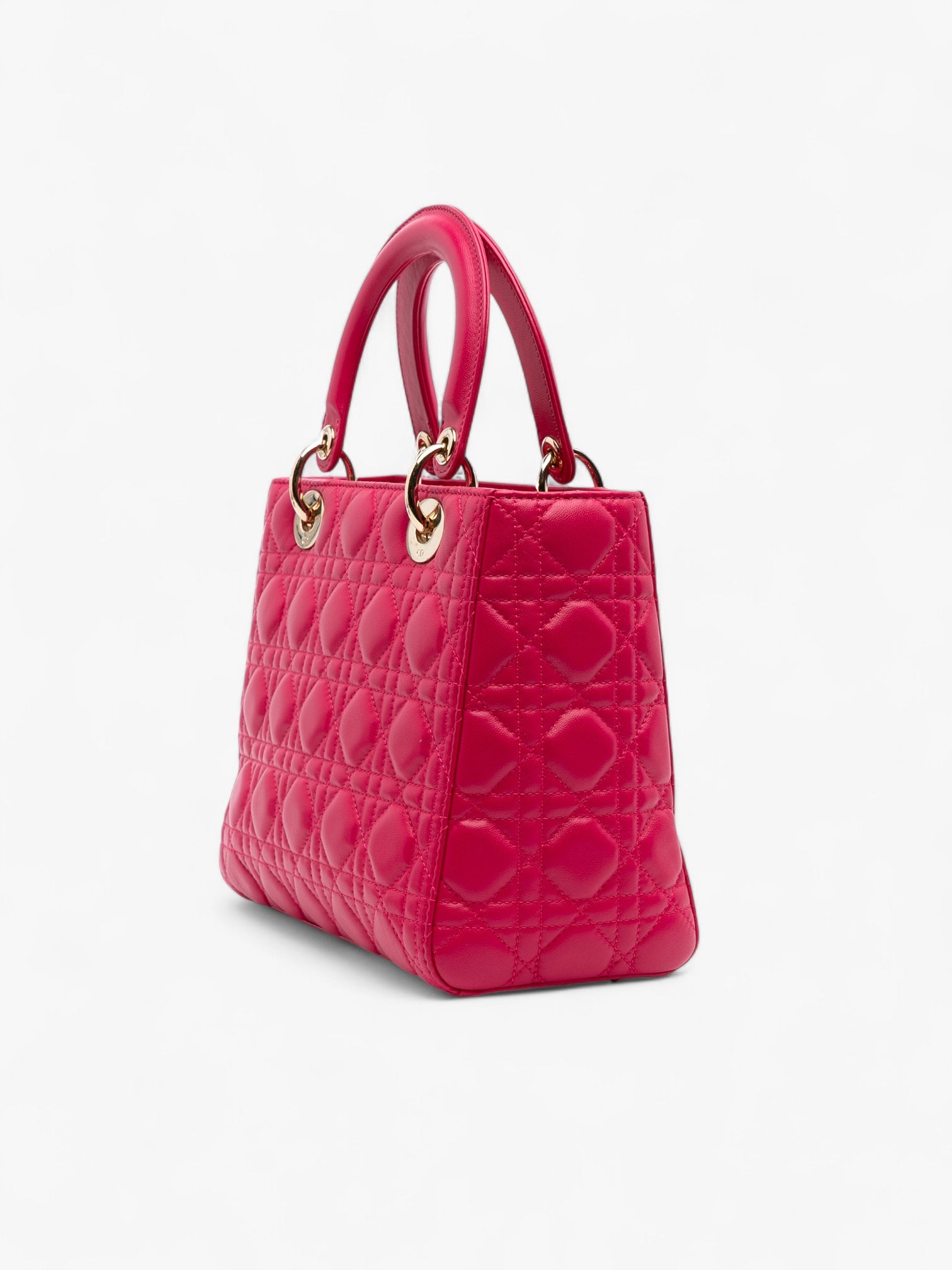 Dior Medium Lambskin Cannage Lady Dior