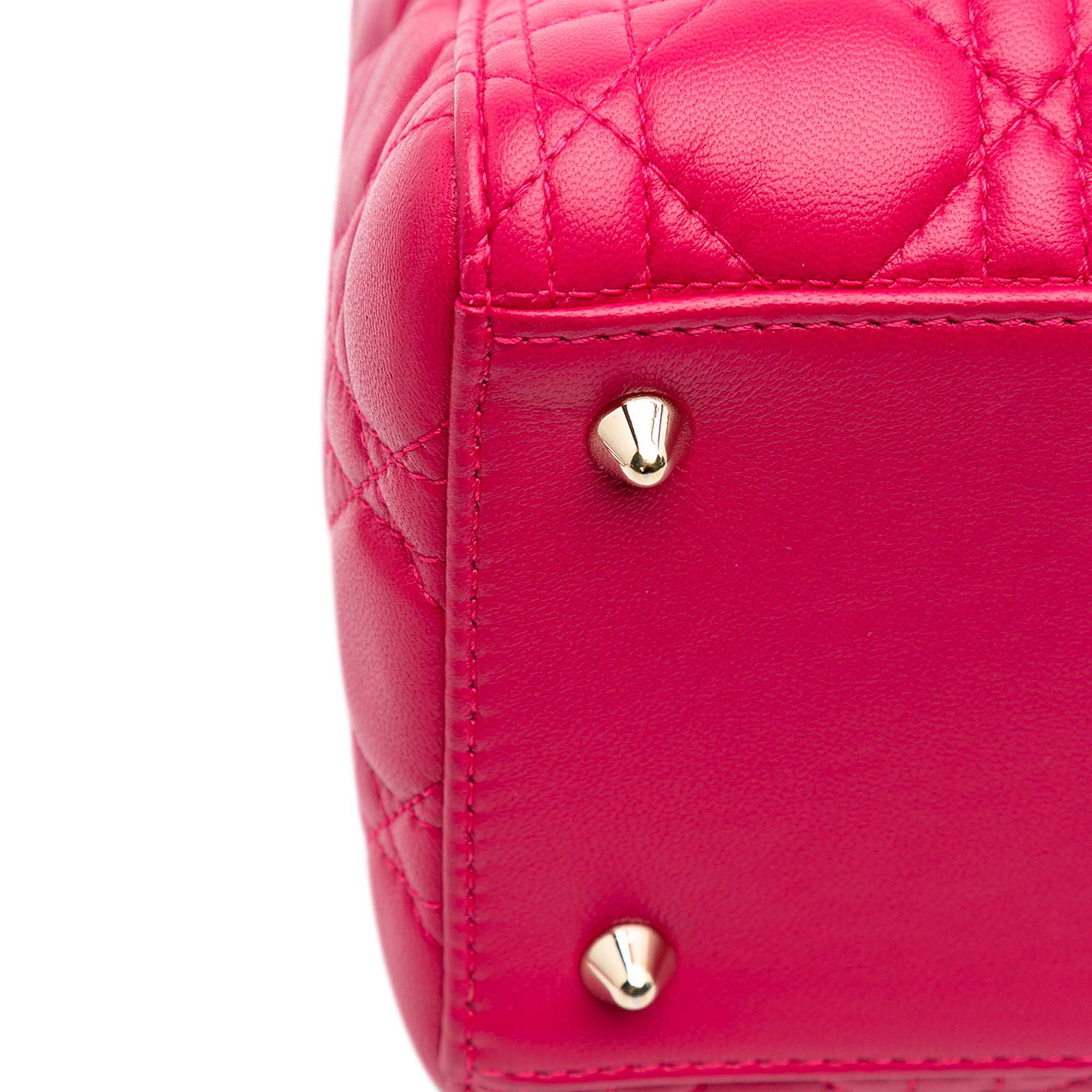 Dior Medium Lambskin Cannage Lady Dior