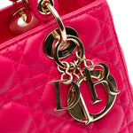 Dior Medium Lambskin Cannage Lady Dior