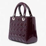 Dior Medium Patent Cannage Lady Dior