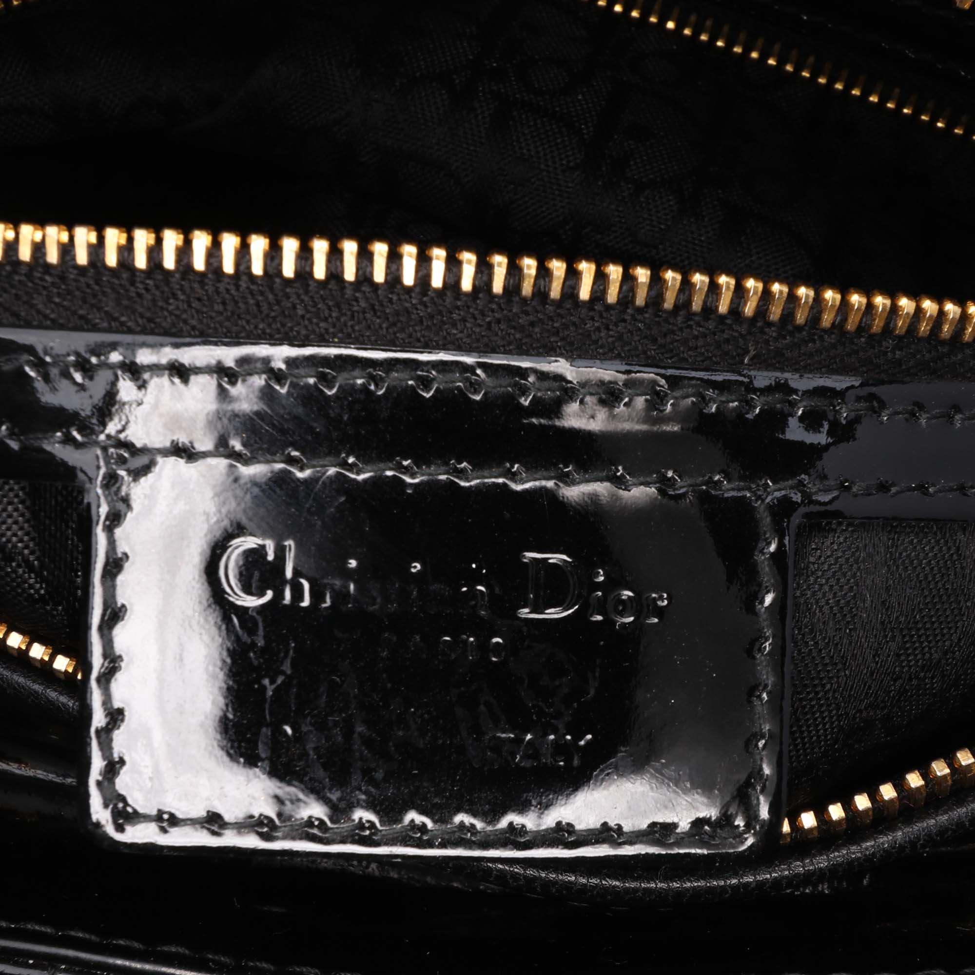 Dior Large Patent Cannage Lady Dior