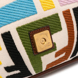 Fendi Zucca Embroidered Fish Eye Vertigo Baguette