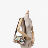 Fendi Zucca Embroidered Fish Eye Vertigo Baguette