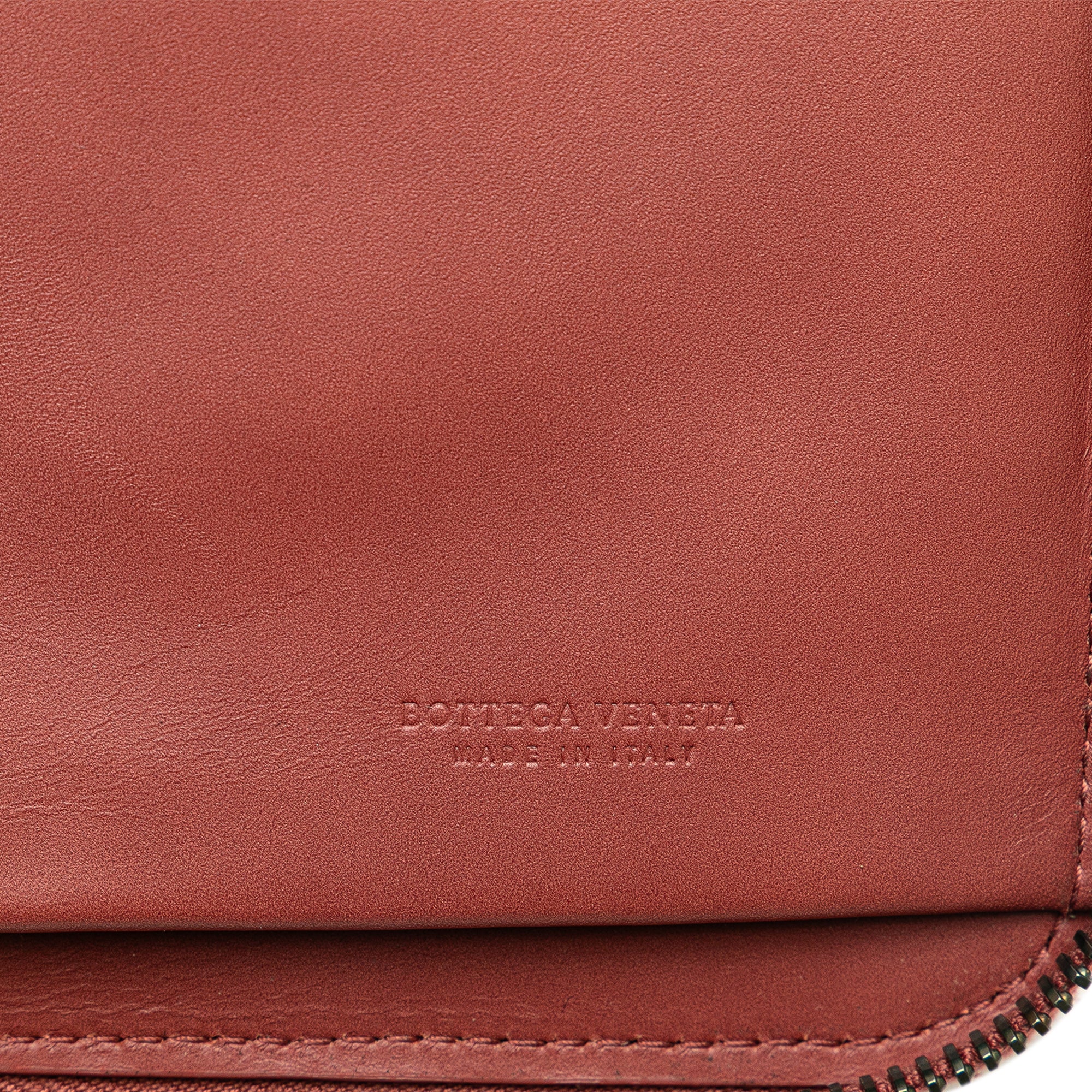 Bottega Veneta Intrecciato Zip Around Long Wallet
