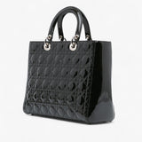 Dior Large Patent Cannage Lady Dior