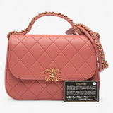 Chanel Quilted Lambskin Chain Infinity Top Handle