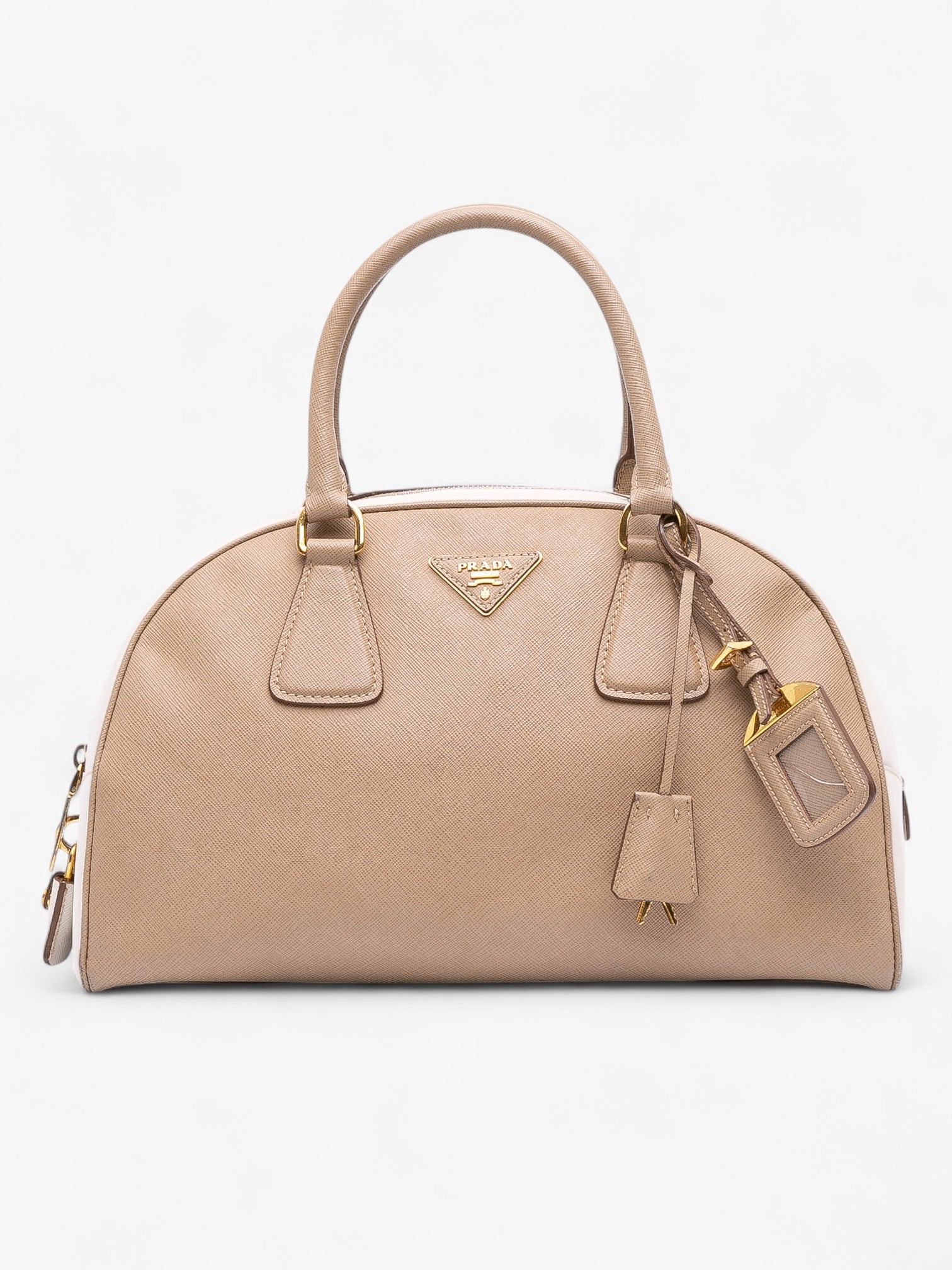 Prada Saffiano Lux Bowling Handbag