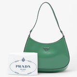 Prada green Spazzolato Cleo bag
