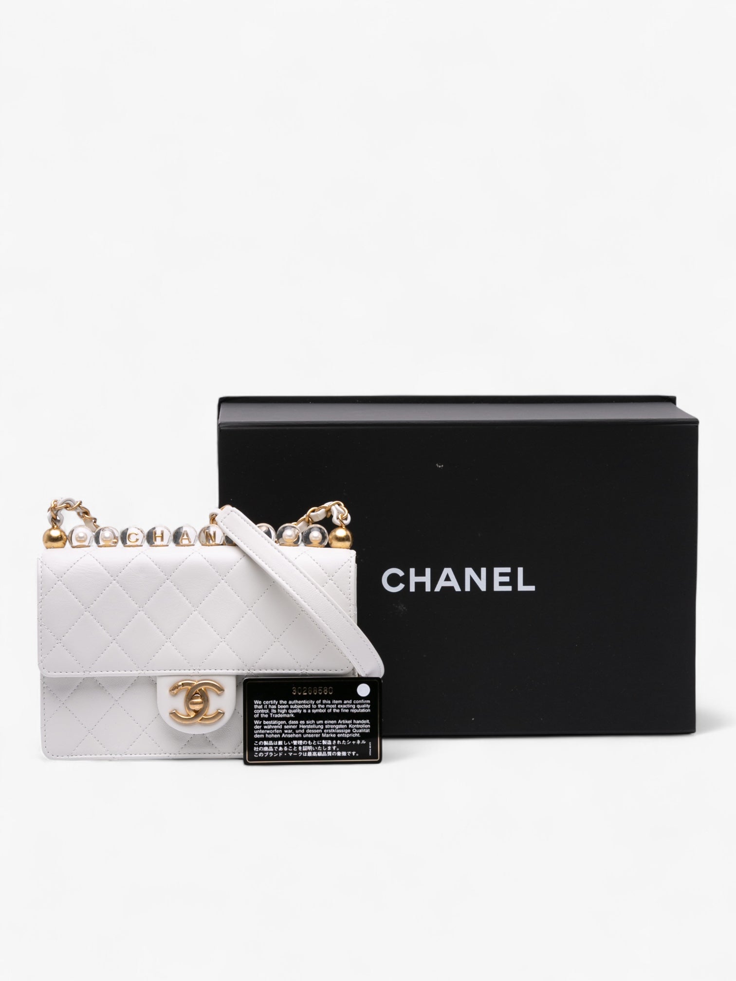 Chanel Medium Chic Pearls Lambskin Flap
