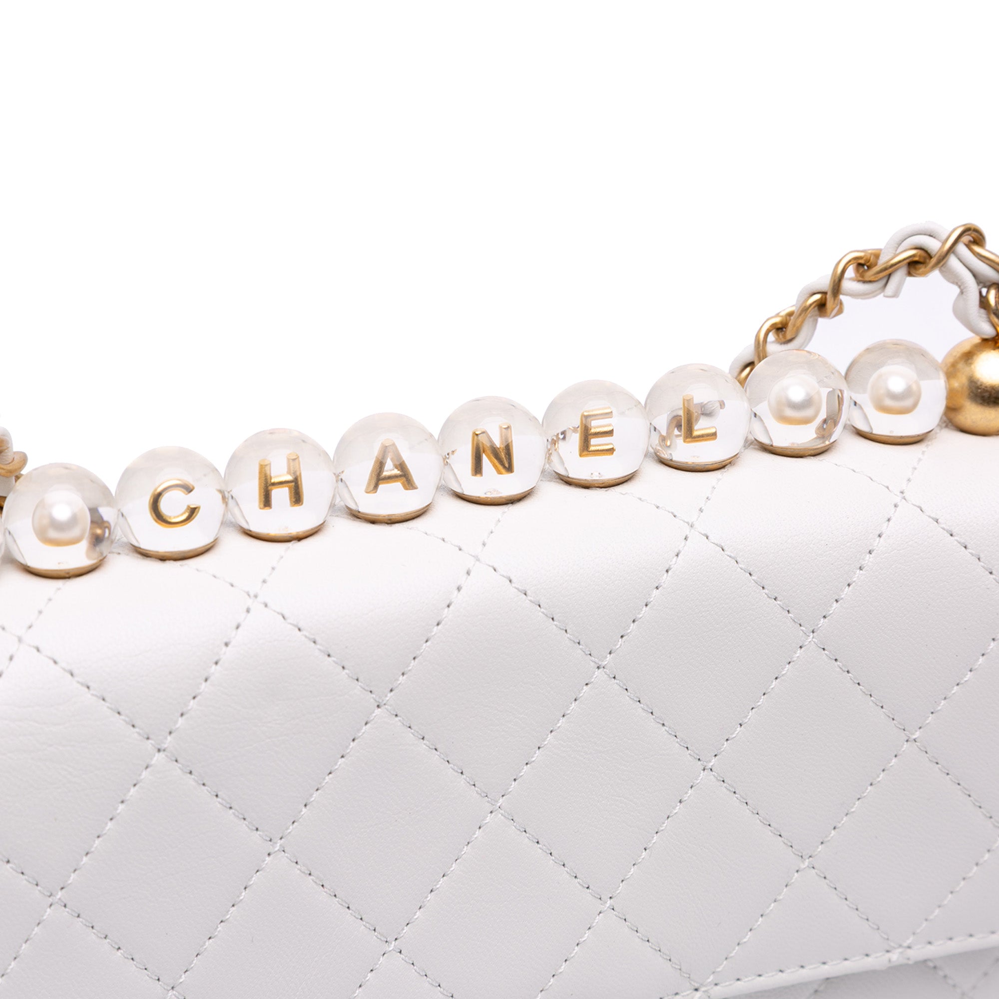 Chanel Medium Chic Pearls Lambskin Flap