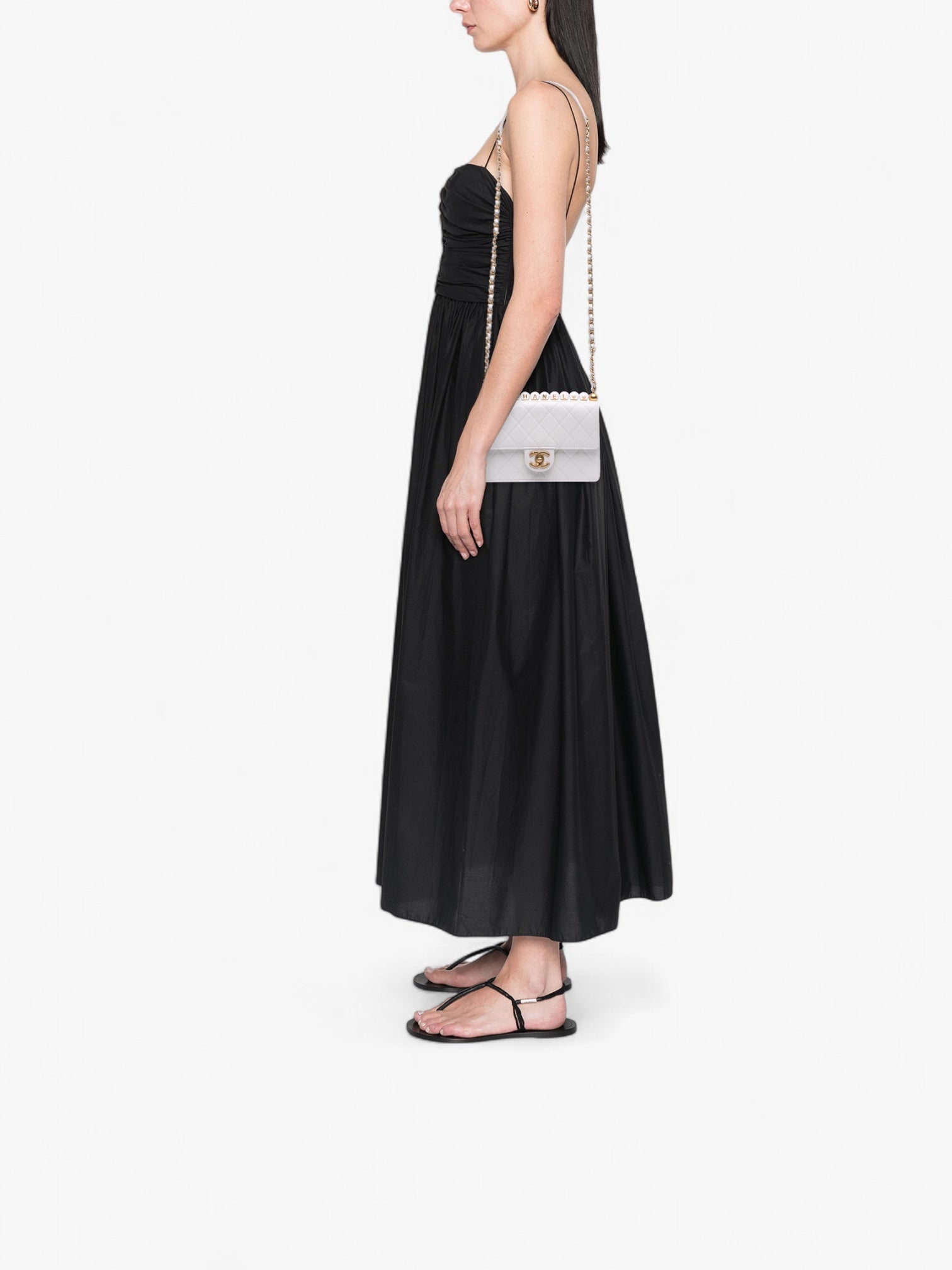 Chanel Medium Chic Pearls Lambskin Flap