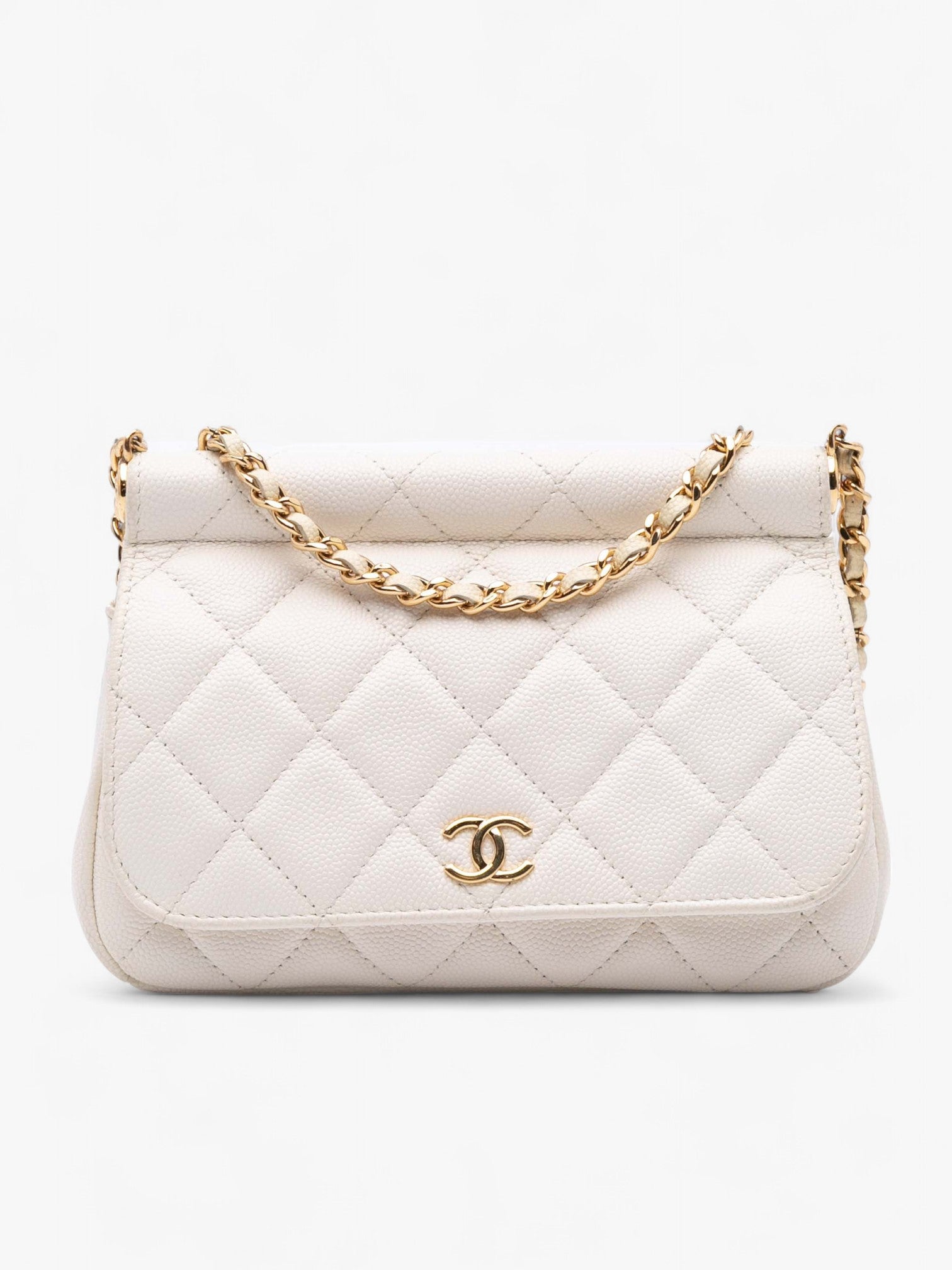 Chanel Quilted Caviar Frame Flap Clutch with Chain - ReLuxe Room 