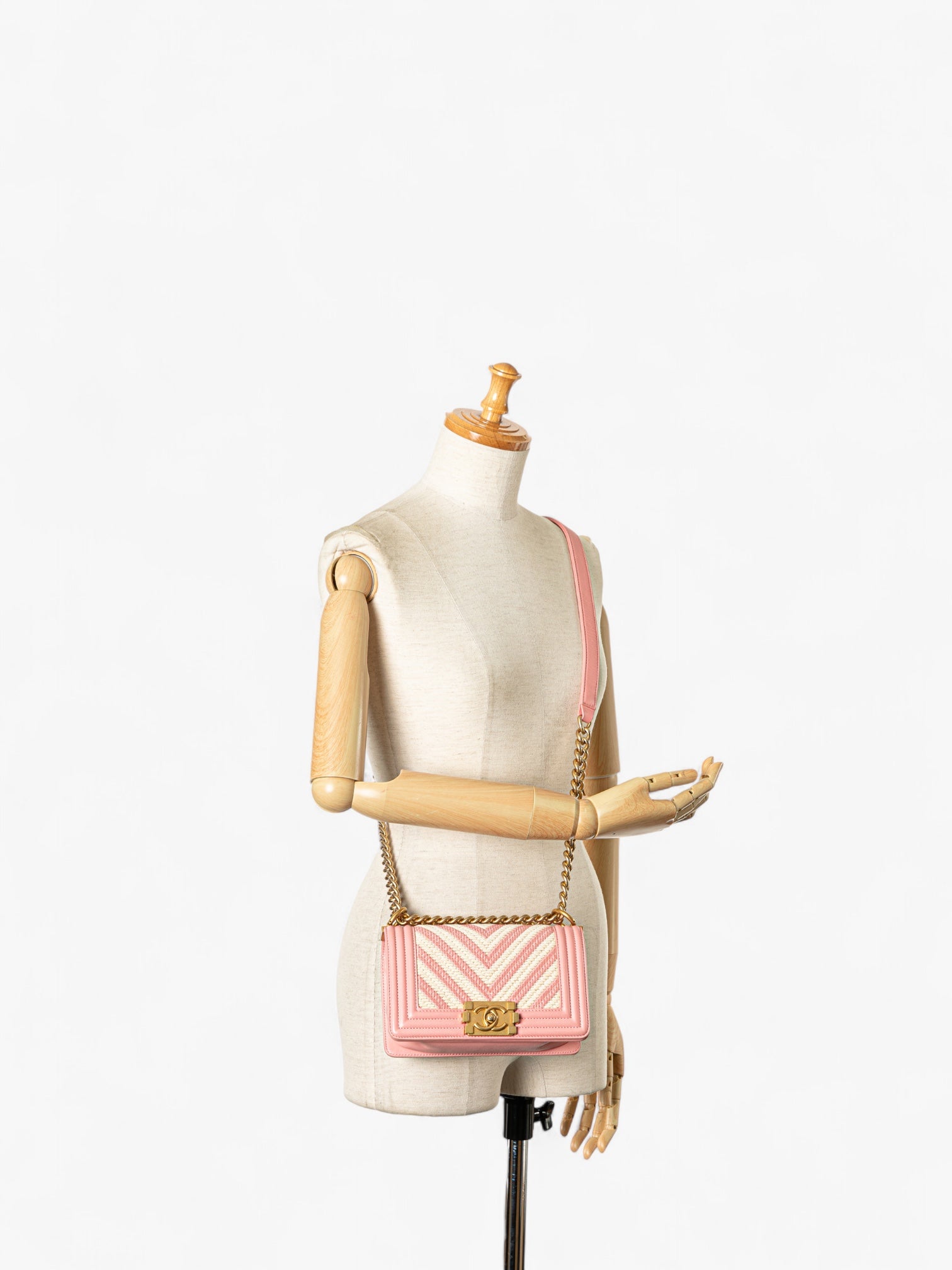 Chanel Small Braided Chevron Boy Flap